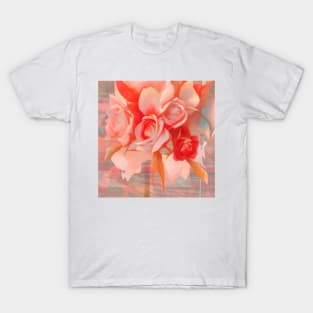 Cascading Coral Roses T-Shirt